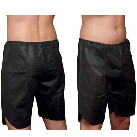 Boxer short homme jetable TNT noir x50