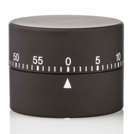 Minutier timer mecanique noir 60 minutes