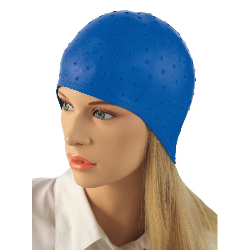 Bonnet meche caoutchouc souple bleu