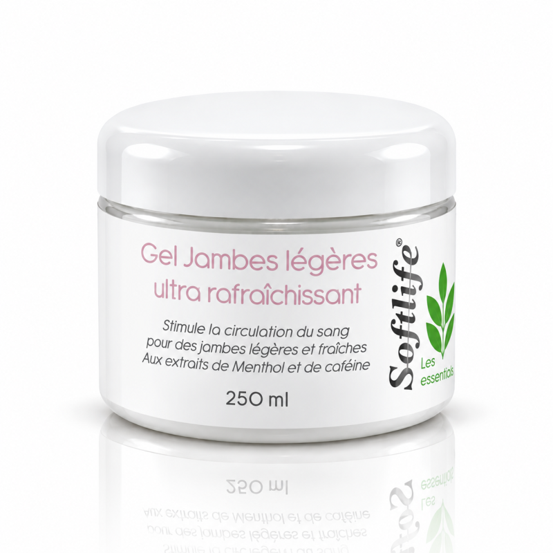 Gel jambes légères menthol et cafeine 250ml