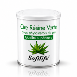 Cire tiede jetable verte...