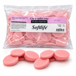 Cire rose recyclable basse...