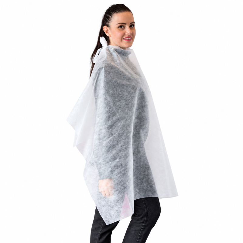 Cape jetable TNT avec lacets x100