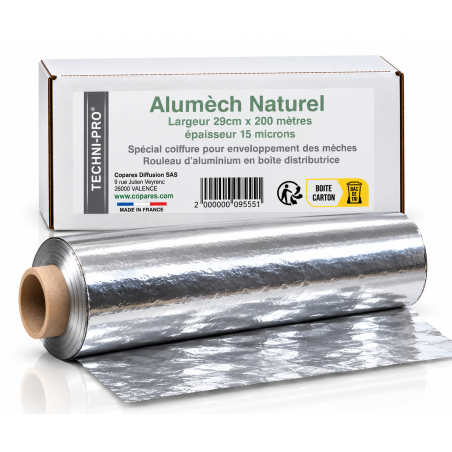 Alumech naturel 15microns rouleau 29cm 200m