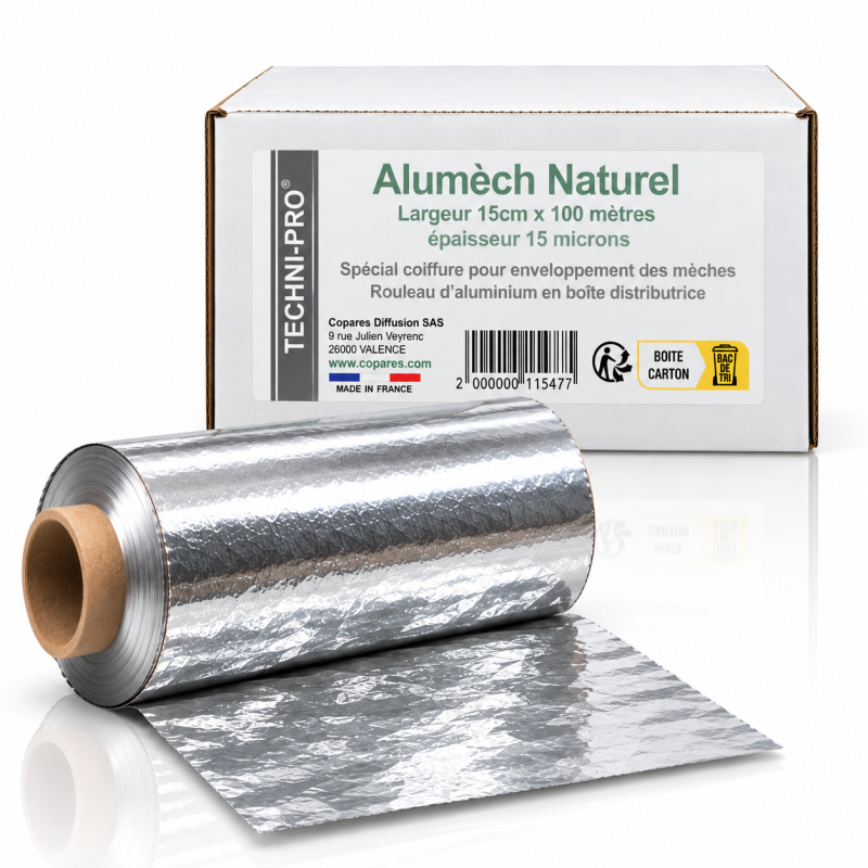 Alumech naturel 15microns rouleaux 15cm 100m