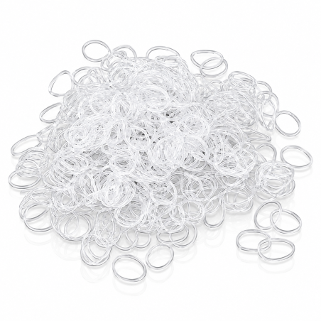 Elastique bout de natte transparent x100