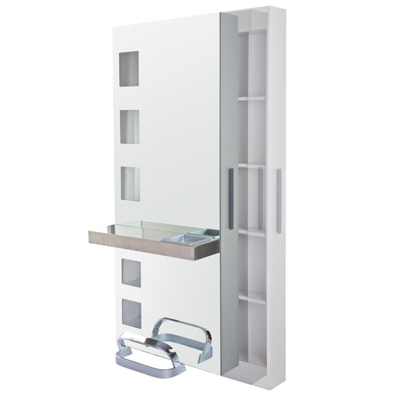 Podio box coiffeuse murale