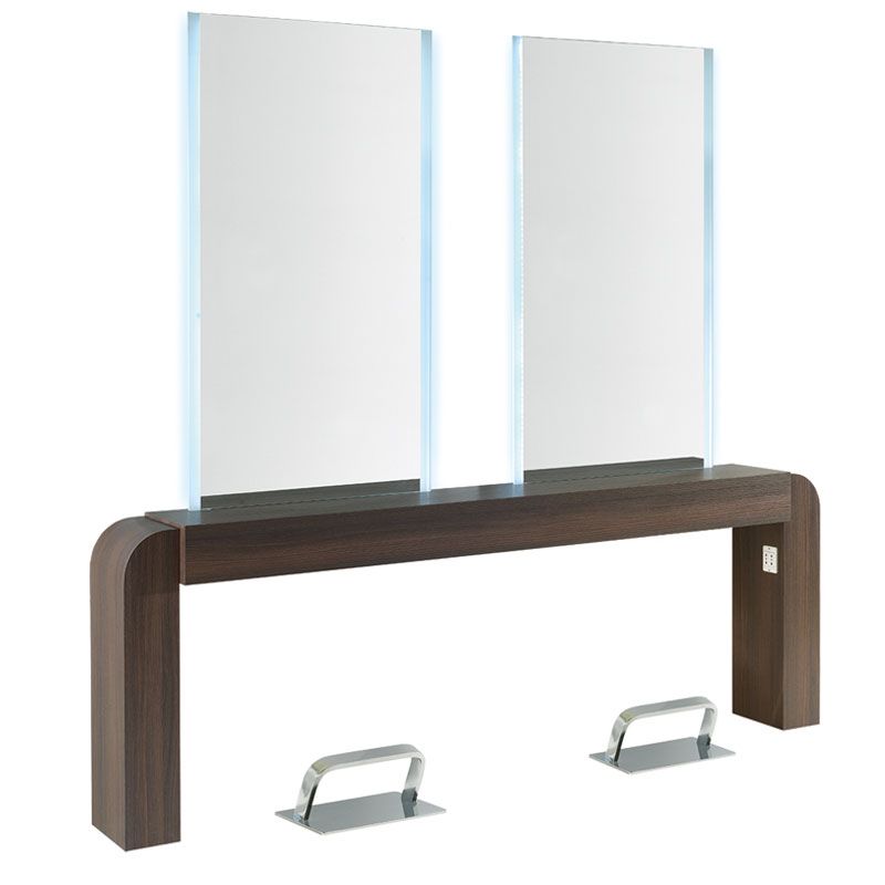 Nubia coiffeuse murale 2 postes