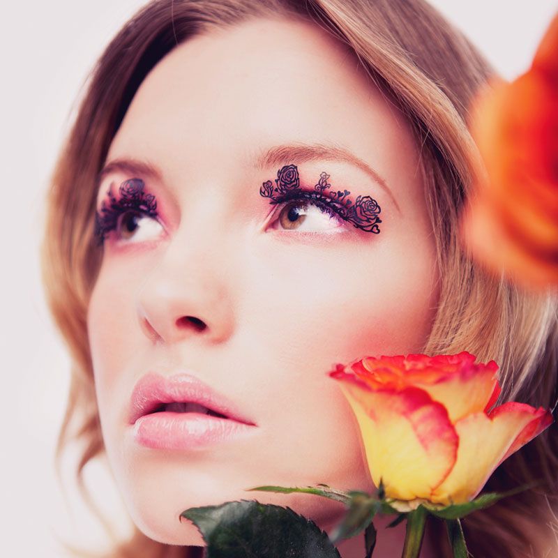 Paperself eyelashes rose   x2